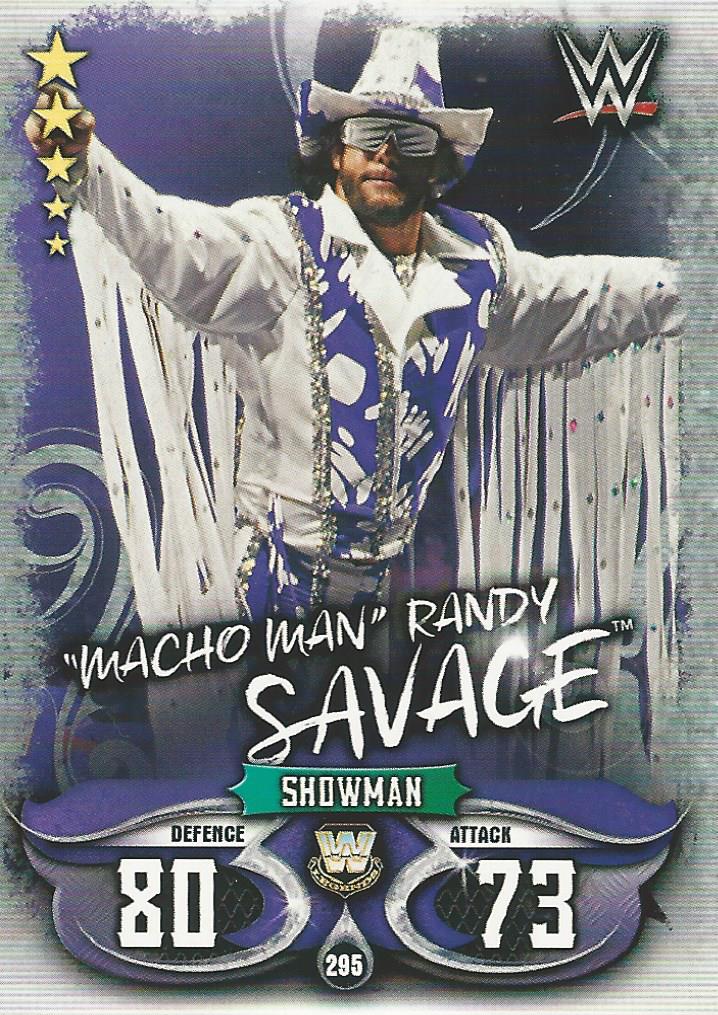 WWE Topps Slam Attax Live 2018 Trading Card Macho Man Randy Savage No.295