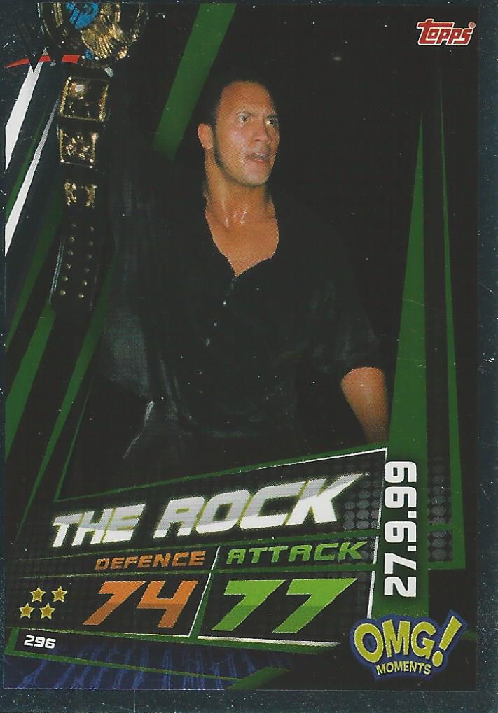 WWE Topps Slam Attax Universe 2019 Trading Card The Rock No.296