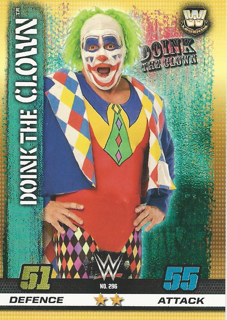 WWE Topps Slam Attax 10th Edition Trading Card 2017 Doink the Clown No.296