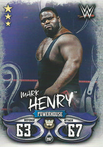 WWE Topps Slam Attax Live 2018 Trading Card Mark Henry No.297