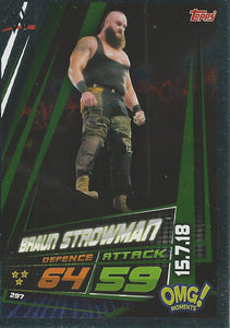 WWE Topps Slam Attax Universe 2019 Trading Card Braun Strowman No.297