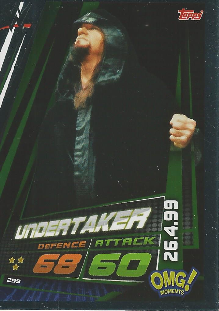 WWE Topps Slam Attax Universe 2019 Trading Card Undertaker No.299