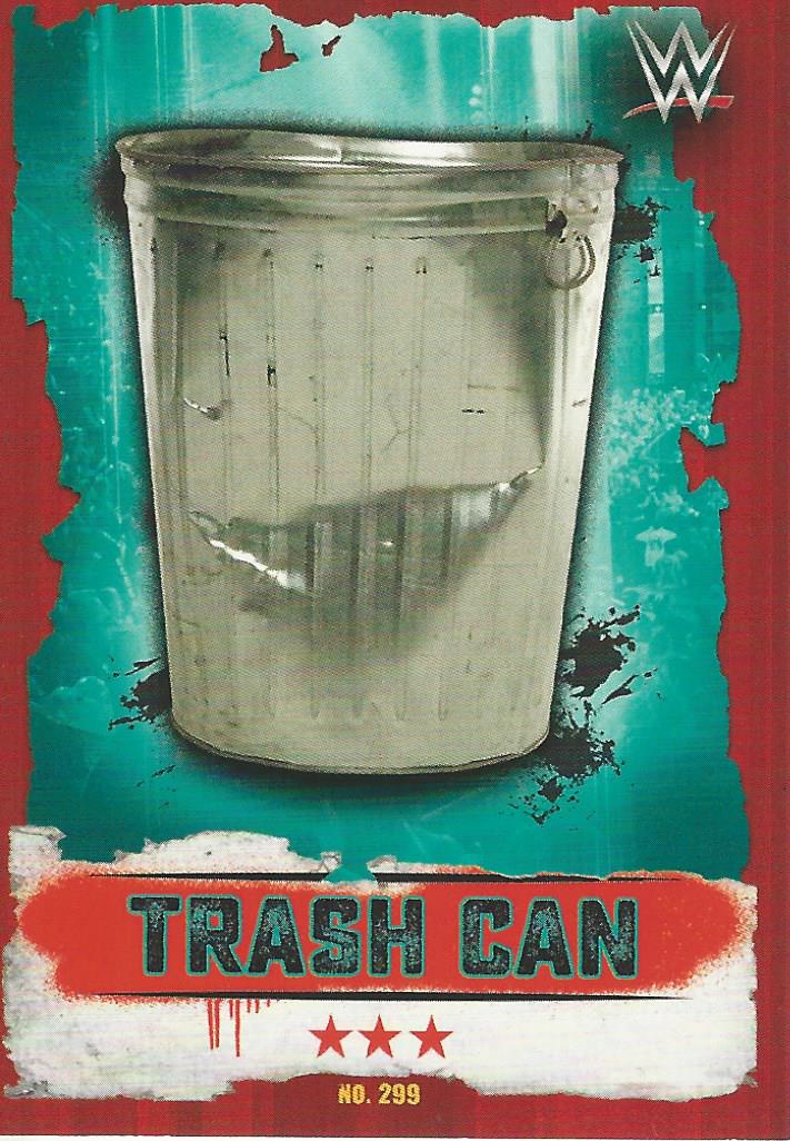 WWE Topps Slam Attax Takeover 2016 Trading Card Trash Can No.299