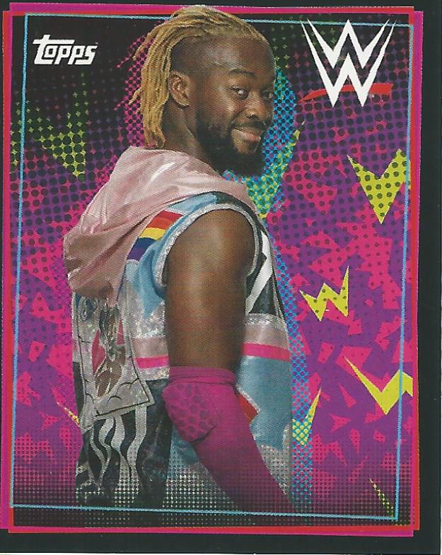 WWE Topps Road to Wrestlemania Stickers 2021 Kofi Kingston No.299