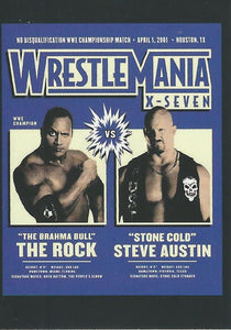 WWE Panini 2022 Sticker Collection The Rock vs Stone Cold Steve Austin No.299