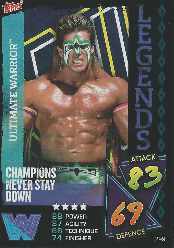 WWE Topps Slam Attax 2021 Trading Card Ultimate Warrior No.299