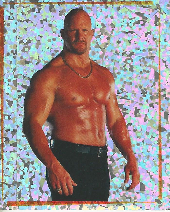 WWF Smackdown Stickers 2000 Stone Cold Steve Austin Foil No.29