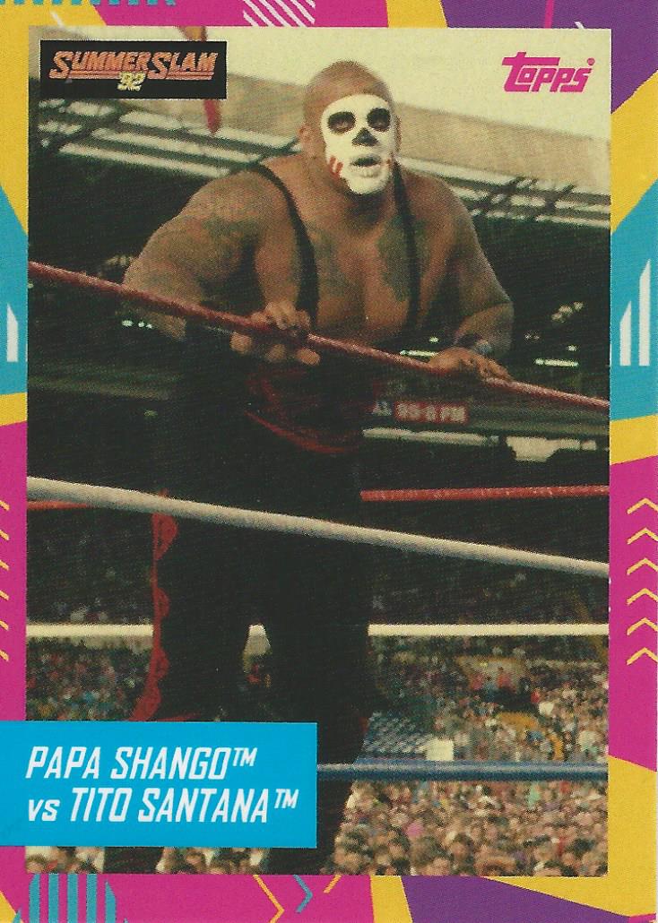 WWE Topps Best of British 2021 Trading Card Papa Shango