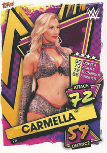 WWE Topps Slam Attax 2021 Trading Card Carmella No.29