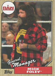 WWE Topps Heritage 2017 Trading Cards Mick Foley No.29