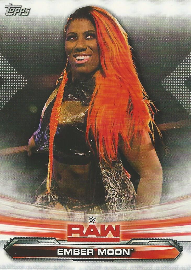 WWE Topps Raw 2019 Trading Card Ember Moon No.29