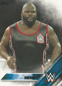 WWE Topps 2016 Trading Cards Mark Henry No.29