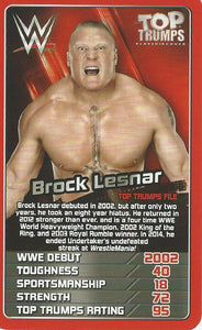 WWE Top Trumps 2017 Brock Lesnar