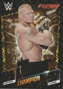 WWE Topps Slam Attax 2015 Then Now Forever Trading Card Brock Lesnar Champion No.2