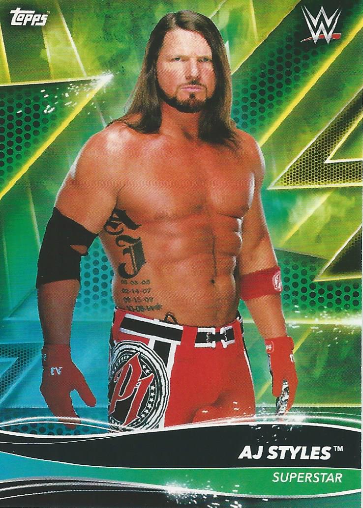 Topps WWE Superstars 2021 Trading Cards AJ Styles No.2