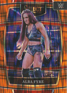 WWE Panini Select Trading Cards 2022 Alba Fyre No.2 Orange Flash