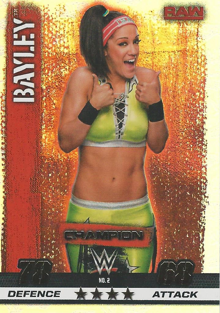 WWE Topps Slam Attax 10th Edition Trading Card 2017 Champion Bayley No.2