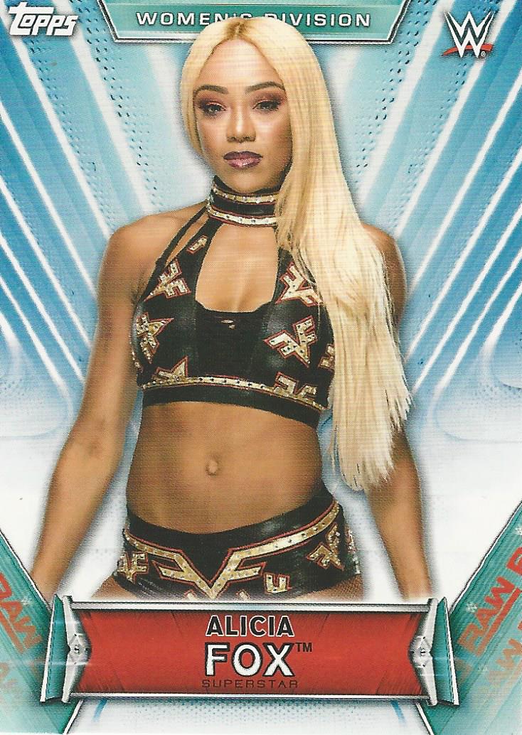 WWE Topps Women Division 2019 Trading Card Alicia Fox No.2