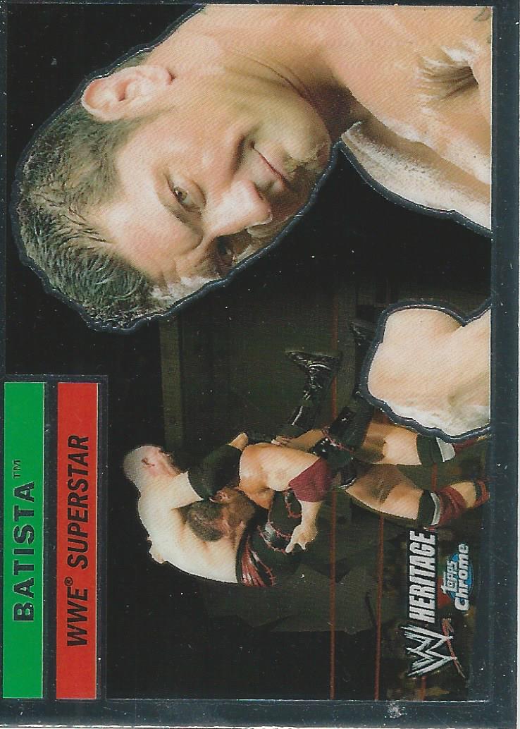 WWE Topps Chrome Heritage Trading Card 2006 Batista No.2
