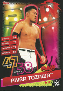 WWE Topps Slam Attax Reloaded 2020 Trading Card Akira Tozawa No.2