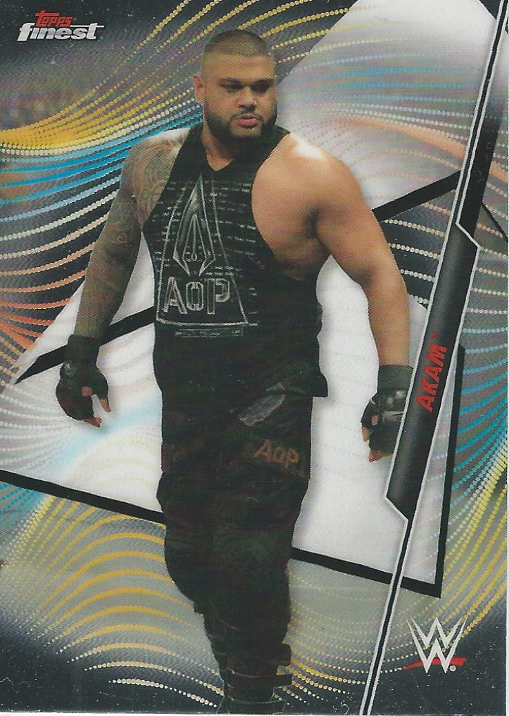 WWE Topps Finest 2020 Trading Card Akam No.2