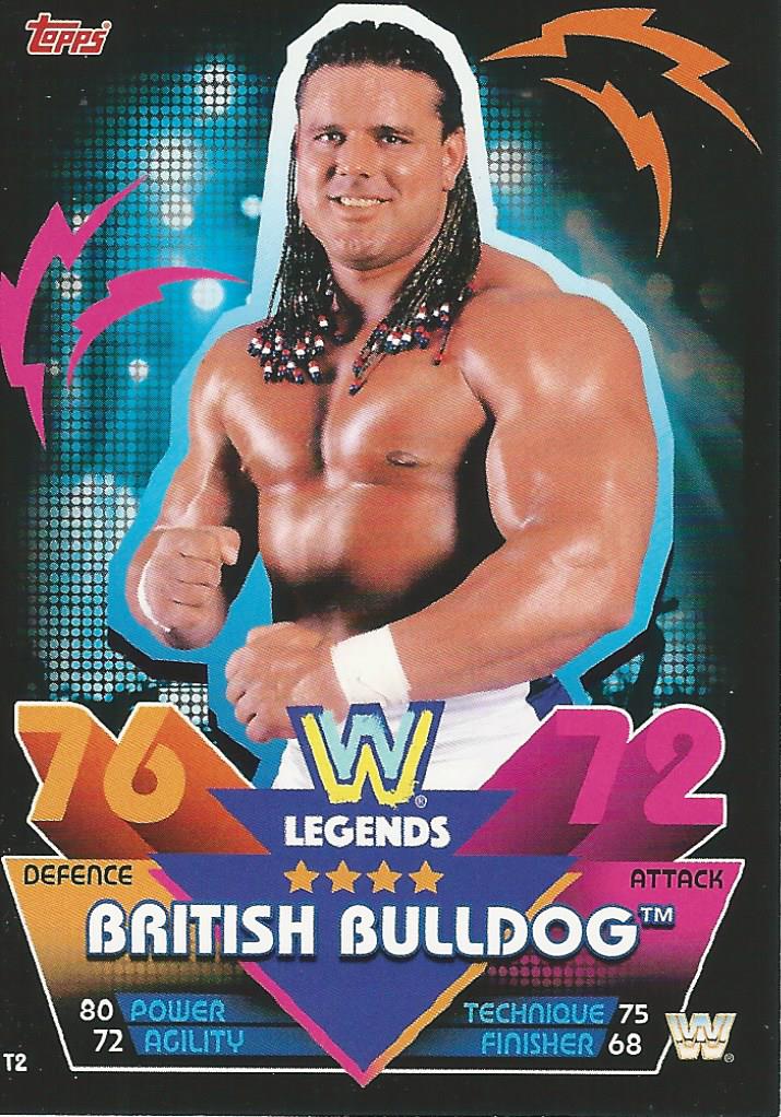 WWE Topps Slam Attax Reloaded 2020 Trading Card British Bulldog T2