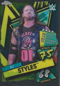 WWE Topps Slam Attax Chrome 2021 Trading Cards AJ Styles No.2