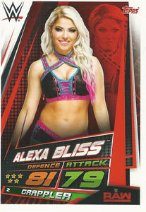 WWE Topps Slam Attax Universe 2019 Trading Card Alexa Bliss No.2