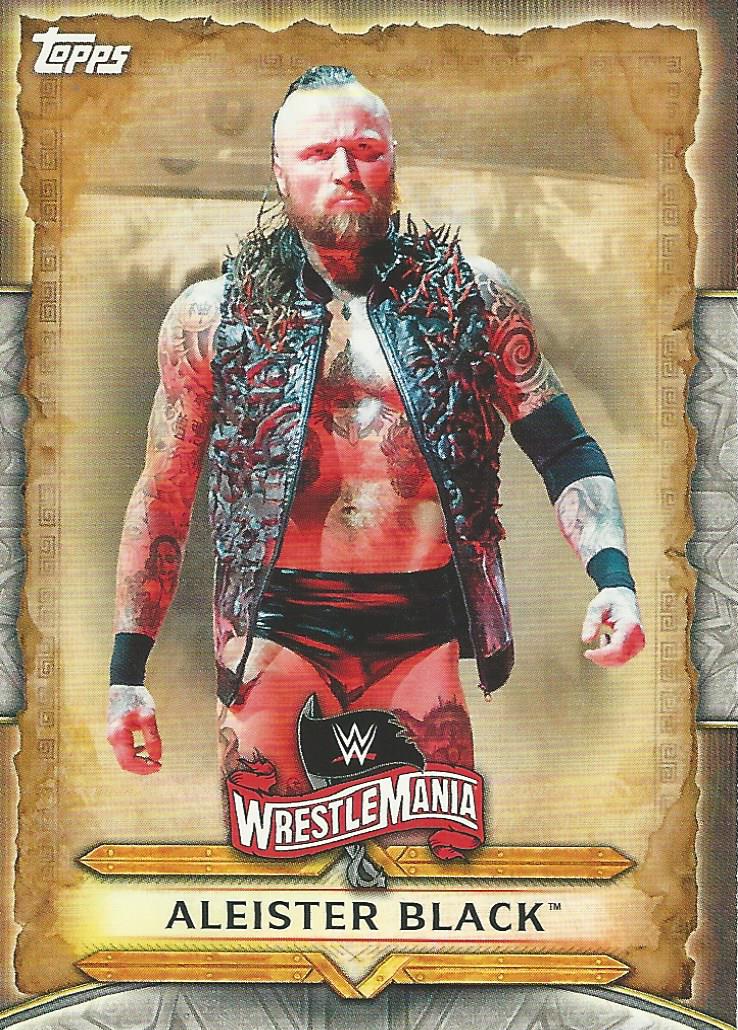 WWE Topps Road to Wrestlemania 2020 Trading Cards Aleister Black WM-2
