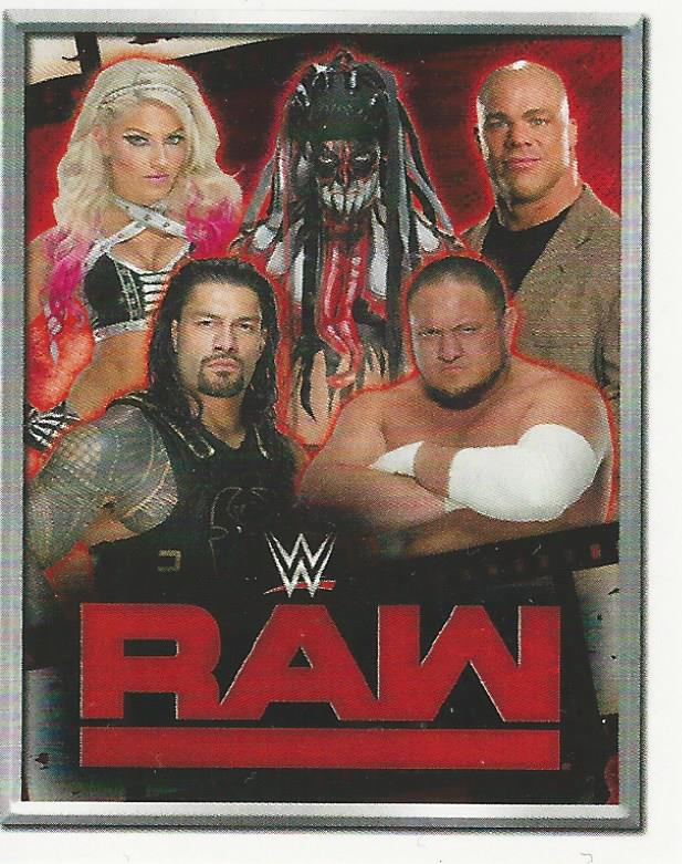 WWE Topps 2018 Stickers Raw Roster No.2