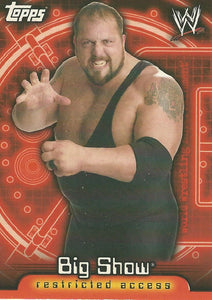 WWE Topps Insider 2006 Trading Cards US Big Show No.2