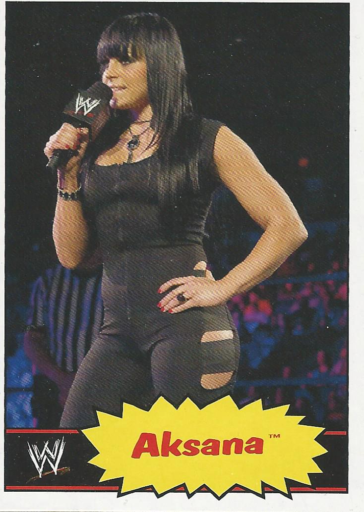WWE Topps Heritage 2012 Trading Cards Aksana No.2