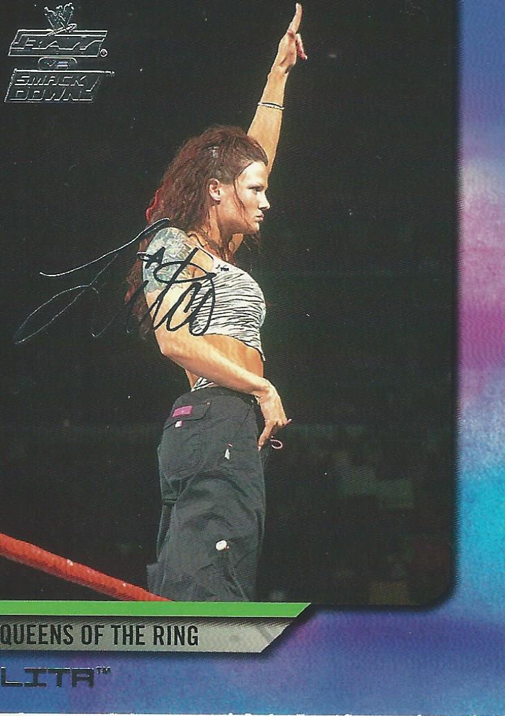 WWE Fleer Raw vs Smackdown Trading Cards 2002 Lita No.68