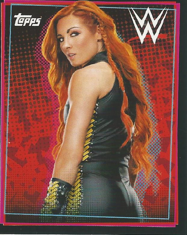 WWE Topps Road to Wrestlemania Stickers 2021 Becky Lynch No.301