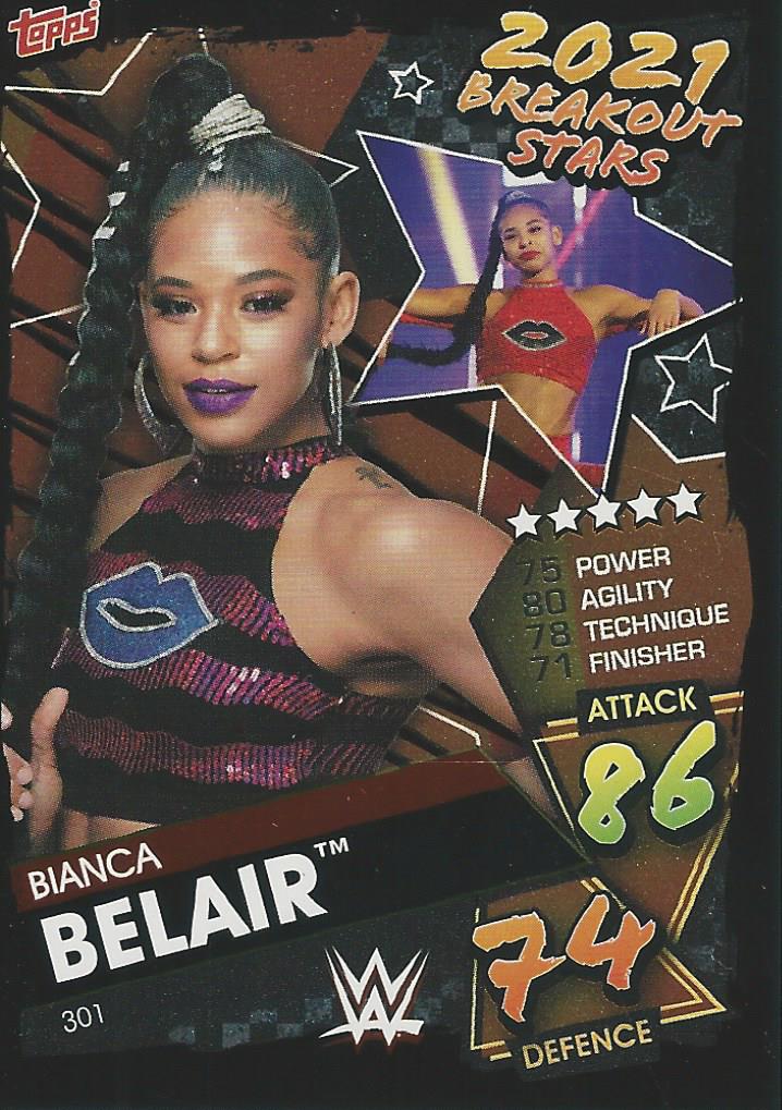 WWE Topps Slam Attax 2021 Trading Card Bianca Belair No.301