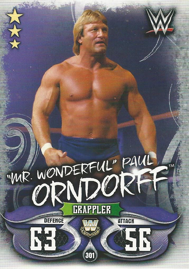 WWE Topps Slam Attax Live Trading Card Mr Wonderful Paul Orndorff No.301