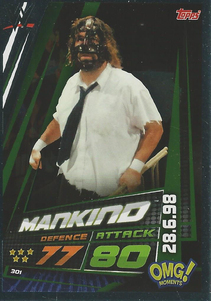 WWE Topps Slam Attax Universe 2019 Trading Card Mankind No.301