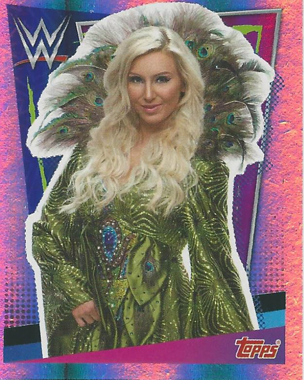 WWE Topps Road to Wrestlemania Stickers 2021 Charlotte Flair No.302