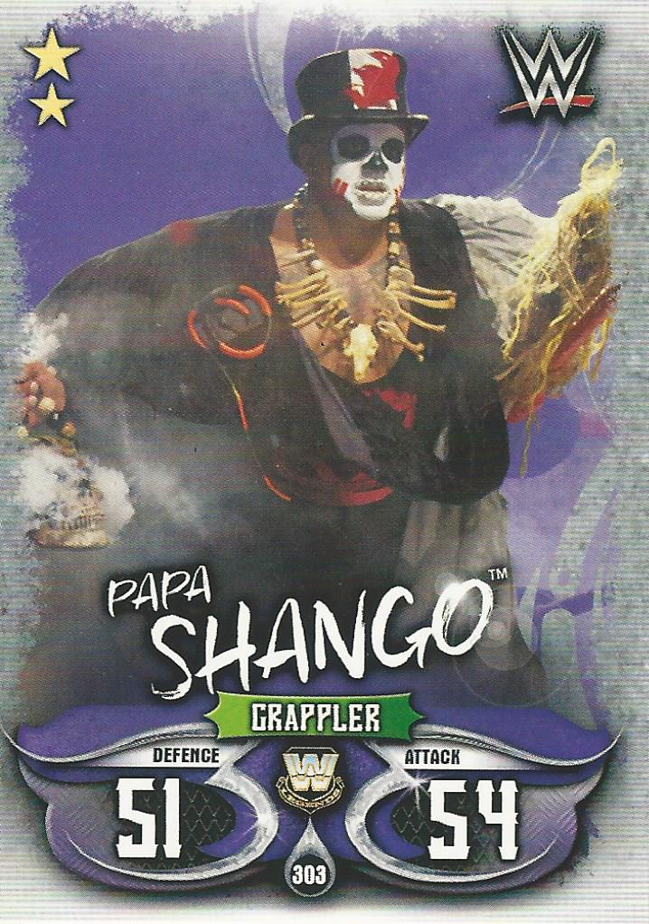 WWE Topps Slam Attax Live 2018 Trading Card Papa Shango No.303