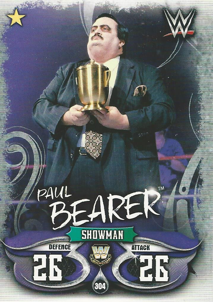 WWE Topps Slam Attax Live 2018 Trading Card Paul Bearer No.304