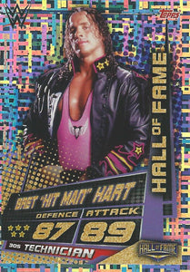 WWE Topps Slam Attax Universe 2019 Trading Card Bret Hart No.305