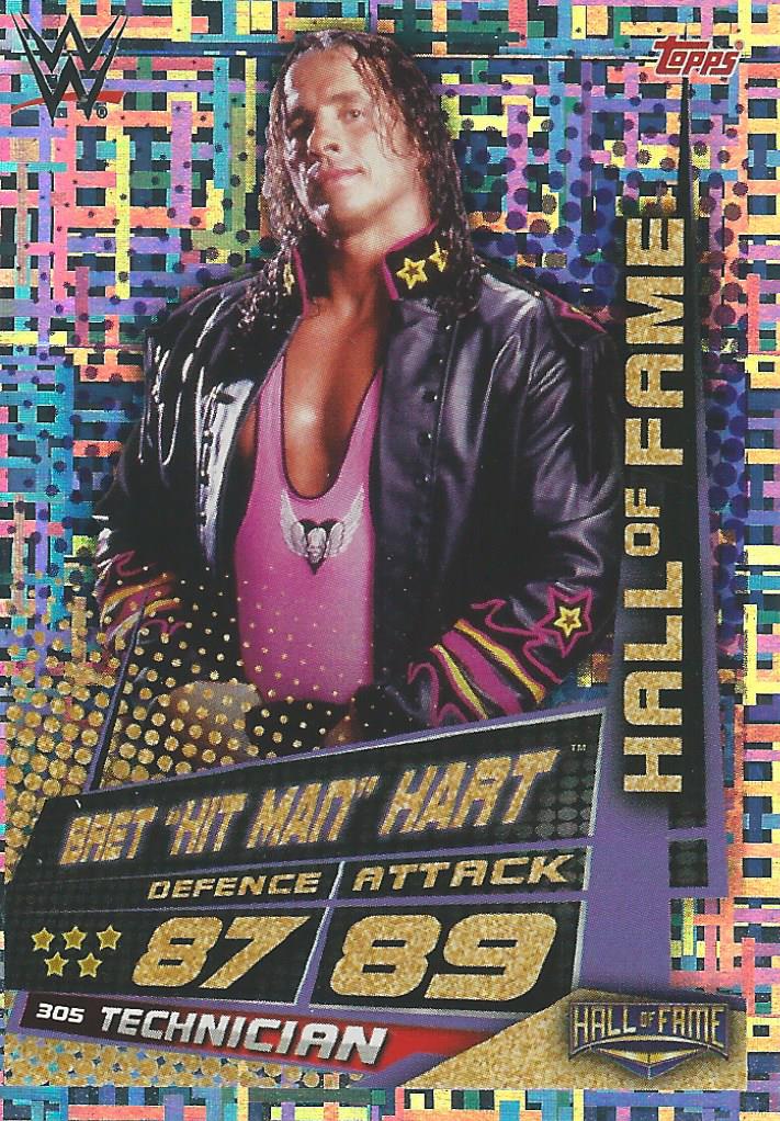 WWE Topps Slam Attax Universe 2019 Trading Card Bret Hart No.305