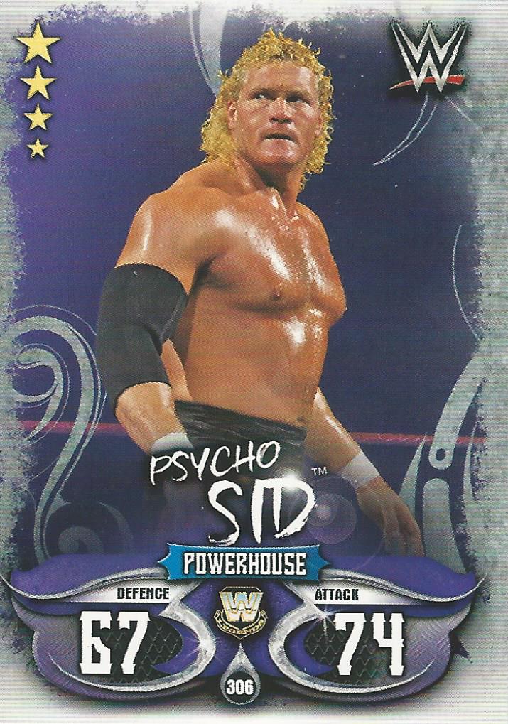 WWE Topps Slam Attax Live 2018 Trading Card Psycho Sid No.306