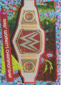 WWE Topps Slam Attax Reloaded 2020 Trading Card Raw Womens Championship No.307