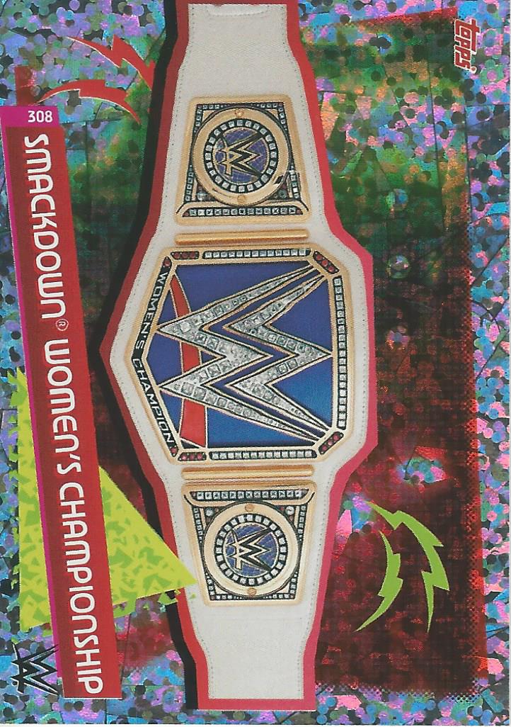 WWE Topps Slam Attax Relaoded 2020 Trading Card Smackdown Womens Championship No.308