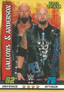 WWE Topps Slam Attax 10th Edition Trading Card 2017 Gallows and Anderson No.308