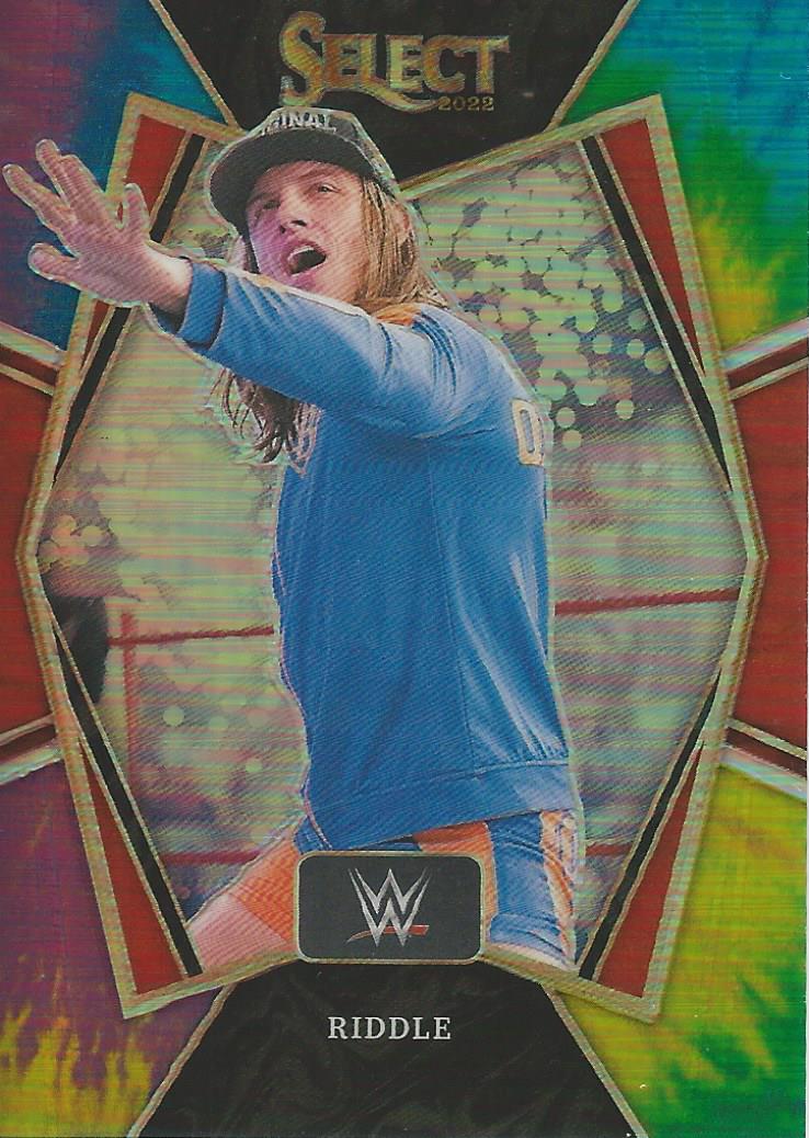 WWE Panini Select 2022 Trading Cards Riddle Tye Dye 7/25 No.120