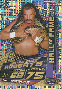 WWE Topps Slam Attax Universe 2019 Trading Card Jake the Snake Roberts No.308