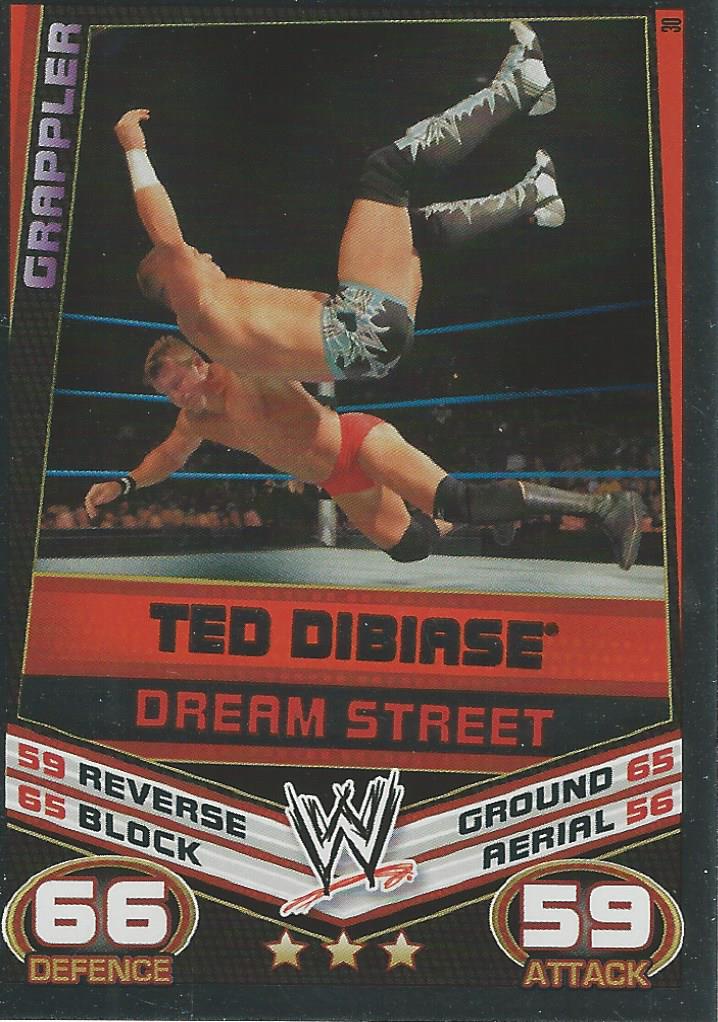 WWE Topps Slam Attax Rebellion 2012 Trading Card Ted Dibiase No.30