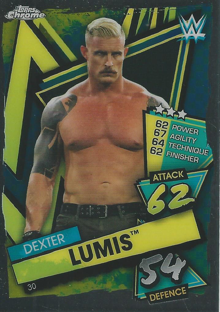 WWE Topps Slam Attax Chrome 2021 Trading Cards Dexter Lumis No.30